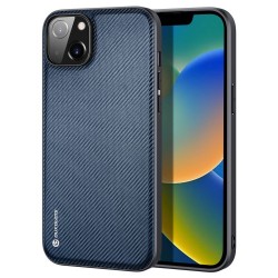 DUX DUCIS FINO Series Phone Case for iPhone 14 Plus 6.7 inch Ultra Slim Non-slip Woven Texture Back Cover Anti-fingerprint Phone Protective Shell - Blue DUX DUCIS FINO Series Phone Case for iPhone 14 Plus 6.7 inch Ultra Slim Non-slip Woven Texture Back Cover Anti-fingerprint Phone Protective Shell - Blue