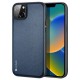DUX DUCIS FINO Series Phone Case for iPhone 14 Plus 6.7 inch Ultra Slim Non-slip Woven Texture Back Cover Anti-fingerprint Phone Protective Shell - Blue Apple Cases Mobile