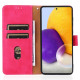 Skin-touch Feeling PU Leather + TPU Phone Cover Stand Wallet Shell Mobile Phone Case for Samsung Galaxy A73 5G - Rose Samsung Cases Mobile