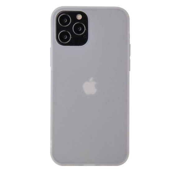 For iPhone 14 Pro Max 6.7 inch Matte TPU Phone Drop-proof Cover Anti-scratch Protective Case - Transparent White Apple Cases Mobile