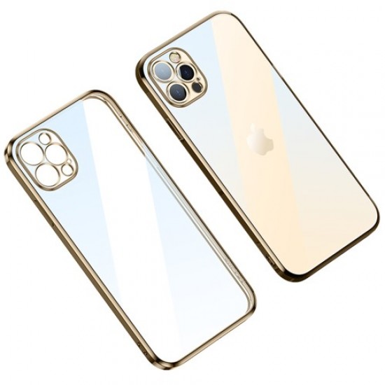 SULADA Θήκη Σιλικόνης Πολύ Λεπτή Electroplating για iPhone 14 Pro 6.1 - Χρυσαφί Apple Θήκες Κινητών