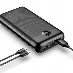 Veger L30 VP3008PD Power Bank 30000mAh with 3 USB-A and Type-C - Black Veger L30 VP3008PD Power Bank 30000mAh with 3 USB-A and Type-C - Black