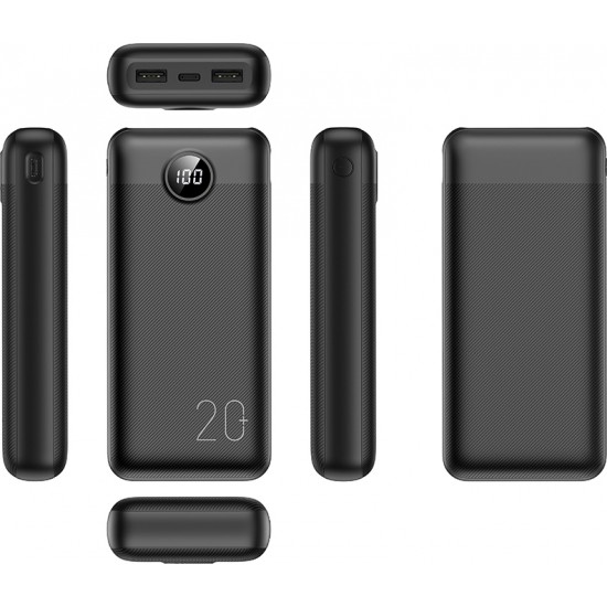 Veger L20 VP2039 Power Bank 20000mAh 2 USB-A - Black Power Bank