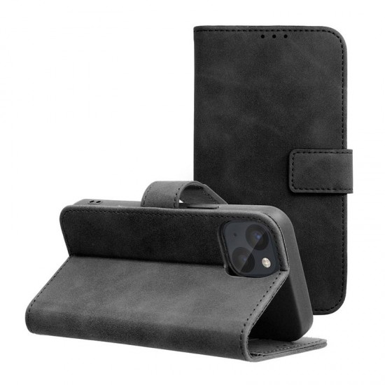 Forcell Tender Leather Wallet Cover Stand Case for iPhone 13 mini 5.4 inch - Black Apple Cases Mobile