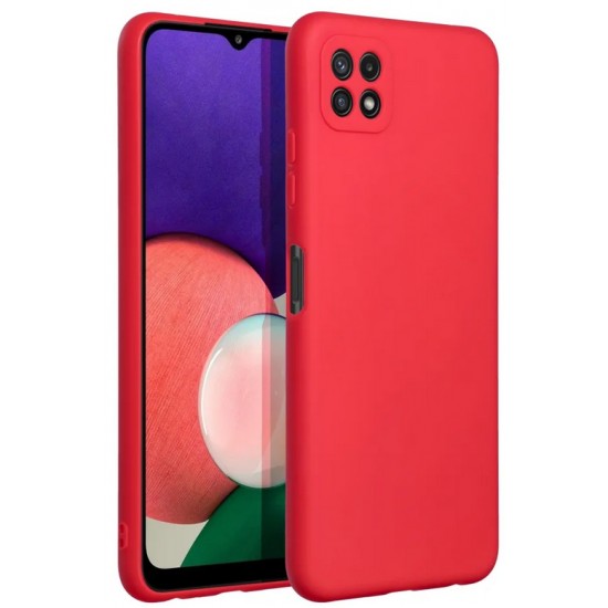 Forcell SOFT Θήκη Σιλικόνης Ματ για Samsung Galaxy A22 5G - Κόκκινο Samsung Θήκες Κινητών