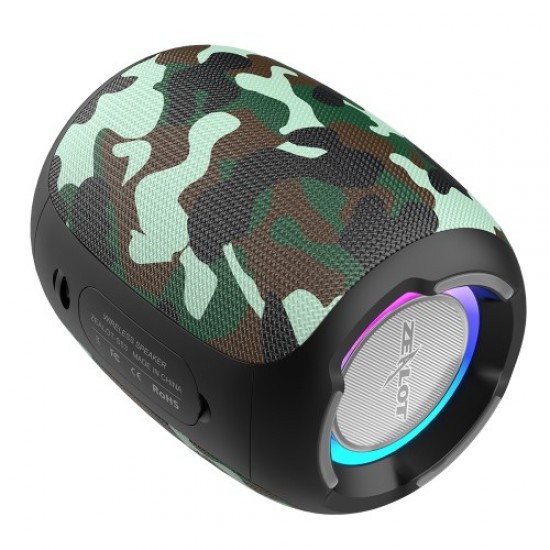 ZEALOT S53 20W Portable TWS Wireless Speaker Outdoor Waterproof Bluetooth Stereo Music Subwoofer - Camouflage Bluetooth Headsets / Speakers