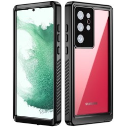 REDPEPPER Dot+ Series IP-68 Αδιάβροχη Θήκη για Samsung Galaxy S22 Ultra 5G [Support Fingerprint Unlock] - Μαύρο