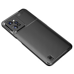 Θήκη Σιλικόνης TPU Carbon Fiber για Realme C31 - Μαύρο