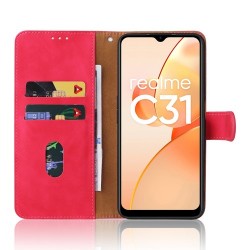 Θήκη Πορτοφόλι με Βάση Στήριξης (Όψη Δέρματος) για Realme C31 - Φούξια Θήκη Πορτοφόλι με Βάση Στήριξης (Όψη Δέρματος) για Realme C31 - Φούξια