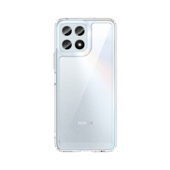 For Honor X30i/X8/Play6T Pro Independent Buttons Phone Shell Shockproof TPU+Acrylic Hybrid Case - Transparent Huawei Cases Mobile