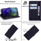 For Samsung Galaxy M53 5G Anti-scratch PU Leather Case Wallet Viewing Stand Cell Phone Shell - Black Samsung Cases Mobile