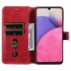 Θήκη Πορτοφόλι με Βάση Στήριξης (Όψη Δέρματος) για Samsung Galaxy A33 5G - Κόκκινο Samsung Θήκες Κινητών