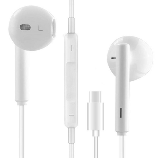 EZRA EP41 Earbuds Handsfree Type-C- White Headsets