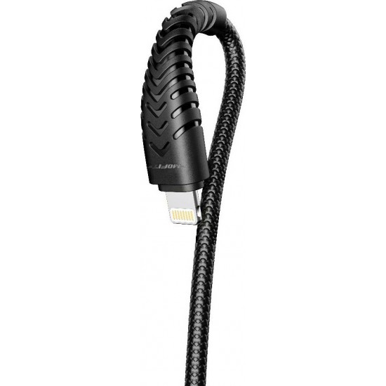 Veger V105 Καλώδιο Φόρτισης και Δεδομένων lightning 1.2m 2.4A - Μαύρο Καλώδια Αντάπτορες και Φορτιστές