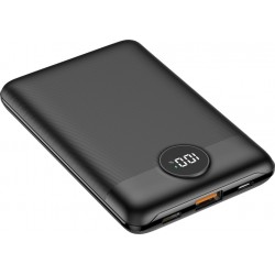 Veger VP1140 Power Bank 10000mAh 20W με Θύρα USB-A και Θύρα USB-C Quick Charge 3.0 / Power Delivery - Black