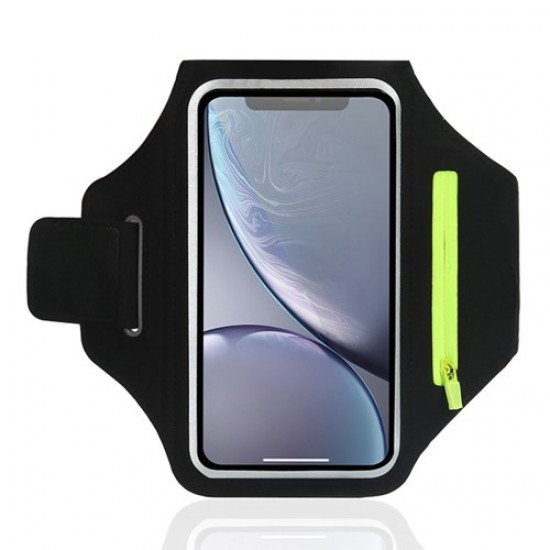 Universal for 6.7-inch Phones and Below Sports Armband Phone Case Mobile Phone Arm Bag for Running Cycling - Black Universal Cases for Smartphones