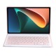 AN05 Ultra-thin TPU Frame + Leather Stand Case with Bluetooth Keyboard for Xiaomi Pad 5/5 Pro - Pink XIAOMI  Tablet Cases
