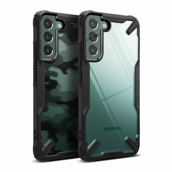 Ringke Fusion-X Samsung Galaxy S22 Plus - Camo (Moro) Black Samsung Cases Mobile