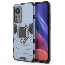 Υβριδική Θήκη Πλάτης με Δαχτυλίδι για Xiaomi 12 / 12X - Μπλε του Γραφίτη