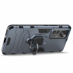 Υβριδική Θήκη Πλάτης με Δαχτυλίδι για Xiaomi 12 Pro - Μπλε του Γραφίτη