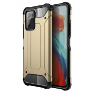 Armor Guard Plastic + TPU Combo Protector Case Shell for Xiaomi Redmi Note 10 Pro 5G (China) / Poco X3 GT - Gold
