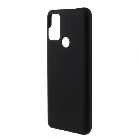 Well-Protected Glossy Rubberized PC Hard Phone Case for Motorola Moto G50 - Black Motorola Cases Mobile