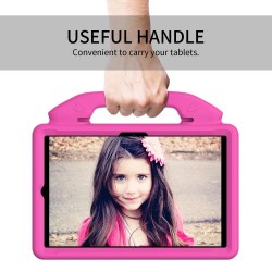 Foldable Thumb Kickstand EVA Tablet Case for Samsung Galaxy Tab A8 10.5 (2021) Shock Absorbing Cover with Handle - Rose Foldable Thumb Kickstand EVA Tablet Case for Samsung Galaxy Tab A8 10.5 (2021) Shock Absorbing Cover with Handle - Rose