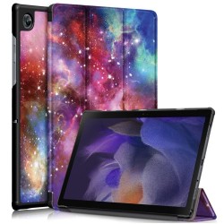For Samsung Galaxy Tab A8 10.5 (2021) Pattern Printing Stylish Premium Tri-Fold Stand Auto Wake / Sleep PU Leather Smart Case - Galaxy For Samsung Galaxy Tab A8 10.5 (2021) Pattern Printing Stylish Premium Tri-Fold Stand Auto Wake / Sleep PU Leather Smart Case - Galaxy