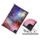 For Samsung Galaxy Tab A8 10.5 (2021) Pattern Printing Stylish Premium Tri-Fold Stand Auto Wake / Sleep PU Leather Smart Case - Galaxy Samsung Cases Mobile Tablet