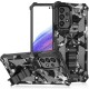 Slim Phone Case for Samsung Galaxy A53 5G Military Grade Armor Hybrid PC+TPU Shockproof Camouflage Cover with Kickstand - Black Samsung Cases Mobile
