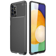 Θήκη Σιλικόνης TPU Carbon (Όψη Twill) για Samsung Galaxy A13 4G - Μαύρο