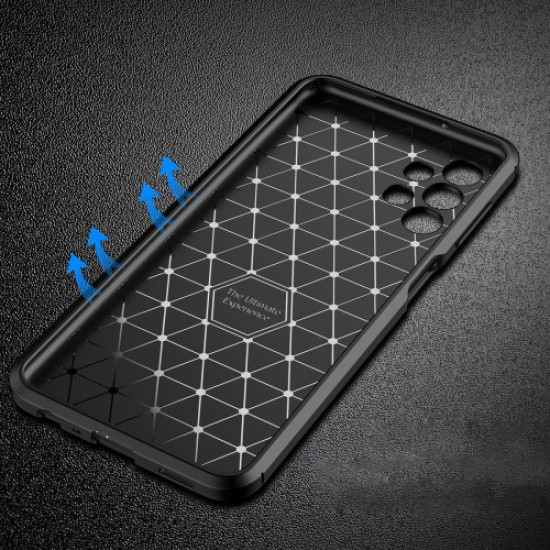Θήκη Σιλικόνης TPU Carbon (Όψη Twill) για Samsung Galaxy A13 4G - Μαύρο Samsung Θήκες Κινητών