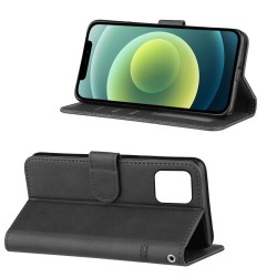 Simple Style Leather Phone Shell Wallet Case with Stand Design for iPhone 13 Pro Max 6.7 inch - Black Simple Style Leather Phone Shell Wallet Case with Stand Design for iPhone 13 Pro Max 6.7 inch - Black