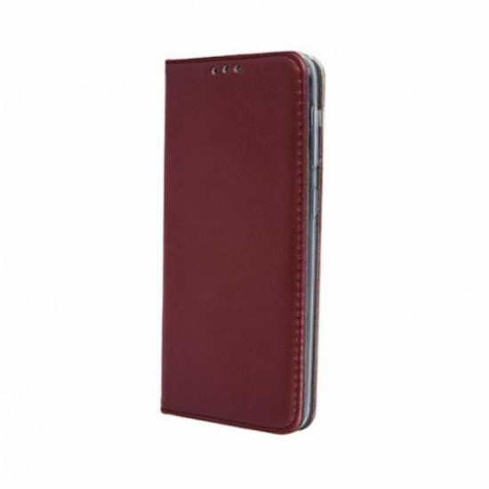 Magnetic Auto-absorbed Skin-touch Leather Phone Cover Case for Xiaomi Redmi 10/Redmi 10 Prime - Dark Red XIAOMI Cases Mobile
