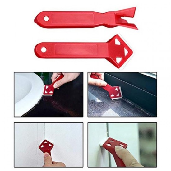 2Pcs Caulk Tools Kit Sealant Remover Shovel Glass Cement Caulking Scraper for Any Edge Angle Joint Gadgets - Toys - Hobby