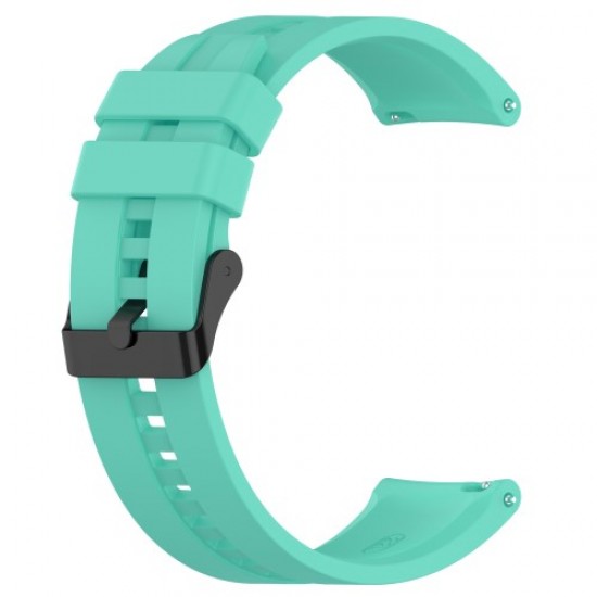 22mm Silicone Watch Strap Wristband with Steel Pin Buckle for Huawei Watch GT3/GT Runner - Blue Gadgets - Toys - Hobby