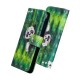 Light Spot Decor Pattern Printing Wallet PU Leather Phone Case with Strap for Realme C11 - Bamboo and Panda Oppo Realme Cases Mobile