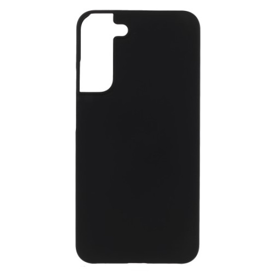 Shock Absorbing Rubberized Hard PC Glossy Protective Back Case for Samsung Galaxy S22 5G - Black Samsung Cases Mobile