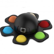For Adult Kids for Squid Game Spinner Toy Bubble Stress Anxiety Relief Toy - Black