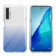 Gradient Color 2 in 1 Heavy Duty Hybrid Hard PC Frame Soft TPU Shell Clear Slim Protective Case for TCL 20S - Gradient Blue TCL Mobile Cases