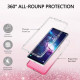 Gradient Color Hybrid Shock Absorbing 2 in 1 Hard PC Frame Soft TPU Shell Clear Slim Stylish Case for TCL 20 Pro 5G - Gradient Red TCL Mobile Cases