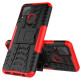 Cool Tyre PC + TPU Hybrid Shell with Kickstand Cover for Realme C15/C11 - Red Oppo Realme Cases Mobile