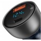 Baseus Particular Digital Display QC+PPS Dual Quick Charger Car Charger 65W - Silver Cables Adapters & Chargers