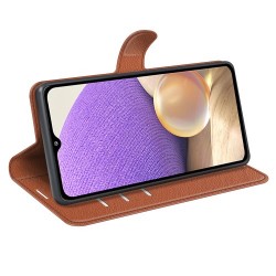 Θήκη Πορτοφόλι με Βάση Στήριξης (Όψη Δέρματος) για Samsung Galaxy A53 5G - Καφέ Θήκη Πορτοφόλι με Βάση Στήριξης (Όψη Δέρματος) για Samsung Galaxy A53 5G - Καφέ