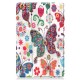 Pattern Printing PU Leather Tri-fold Stand Tablet Case for Samsung Galaxy Tab A7 2020 T500 - Butterflies and Flowers Samsung Cases Mobile Tablet