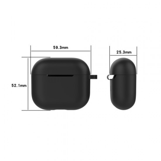 Solid Color Silicone Earphone Cover Protector for Apple AirPods 3 - Transparent Gadgets - Toys - Hobby