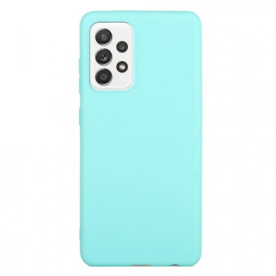 Matte Skin Shockproof TPU Phone Case Cover for Samsung Galaxy A52 5G/4G / A52s 5G - Baby Blue Samsung Cases Mobile