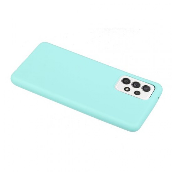 Matte Skin Shockproof TPU Phone Case Cover for Samsung Galaxy A52 5G/4G / A52s 5G - Baby Blue Samsung Cases Mobile