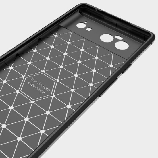 Θήκη Σιλικόνης TPU Carbon Fiber Brushed για Google Pixel 6 - Μαύρο Google Pixel Θήκες Κινητών