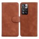 Solid Color Magnetic Clasp Phone Cover PU Leather Wallet Flip Case with Stand for Xiaomi Redmi Note 11 Pro/Note 11 Pro+ - Brown XIAOMI Cases Mobile